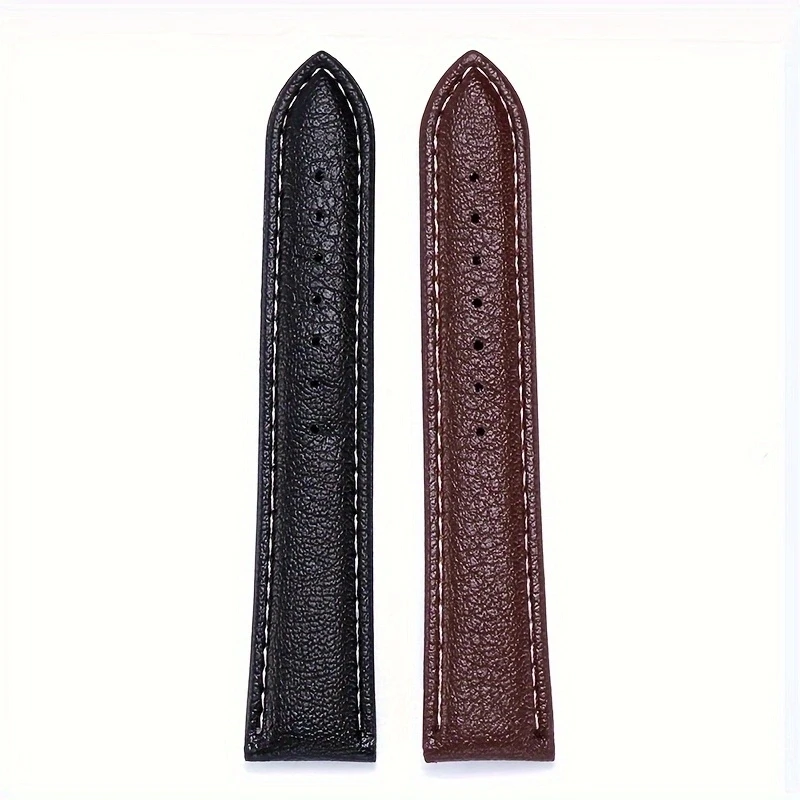 Correa De Reloj De Cuero Sintético De 22 Mm 20 Mm 18 Mm 16 Mm Para Mujeres Y Hombres, Correa De Repuesto Para Reloj Samsung 6 5 4, Pulsera De Correa