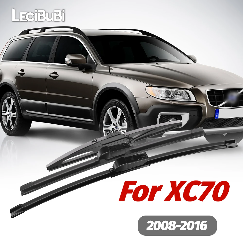 

1set Front & Rear Windshield Wiper Blades Windscreen Wipers For Volvo XC70 2008-2016 2009 2010 2011 2012 2013 2014 Accessories
