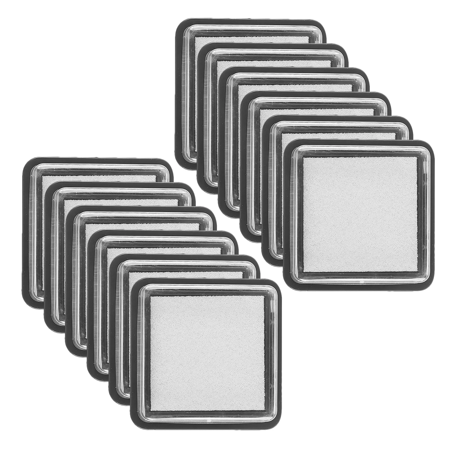 

15Pcs DIY Ink Pads Professional Craft Stamp Pad Sponge Plastic Material for Fabric Wood Paper Scrapbooking Card Making