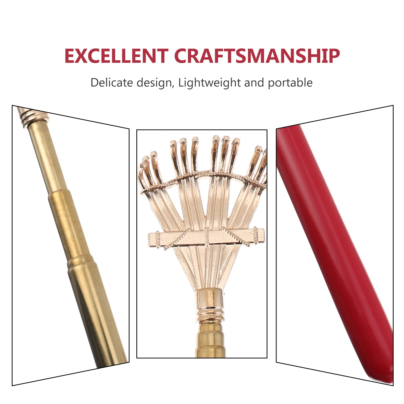 

3Pcs Multifunctional Back Scratcher Telescoping Scratching Stick Claw Scraper Portable Massager Itch Relief Scratching Stick