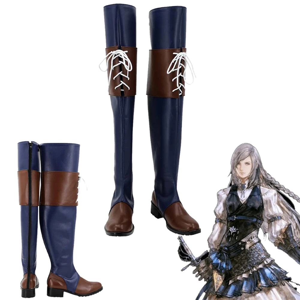 

Jill Warrick Cosplay Long Shoes Boots Game Final Cos Fantasy Disguise Costume Roleplay Accessories Women Footwear Halloween