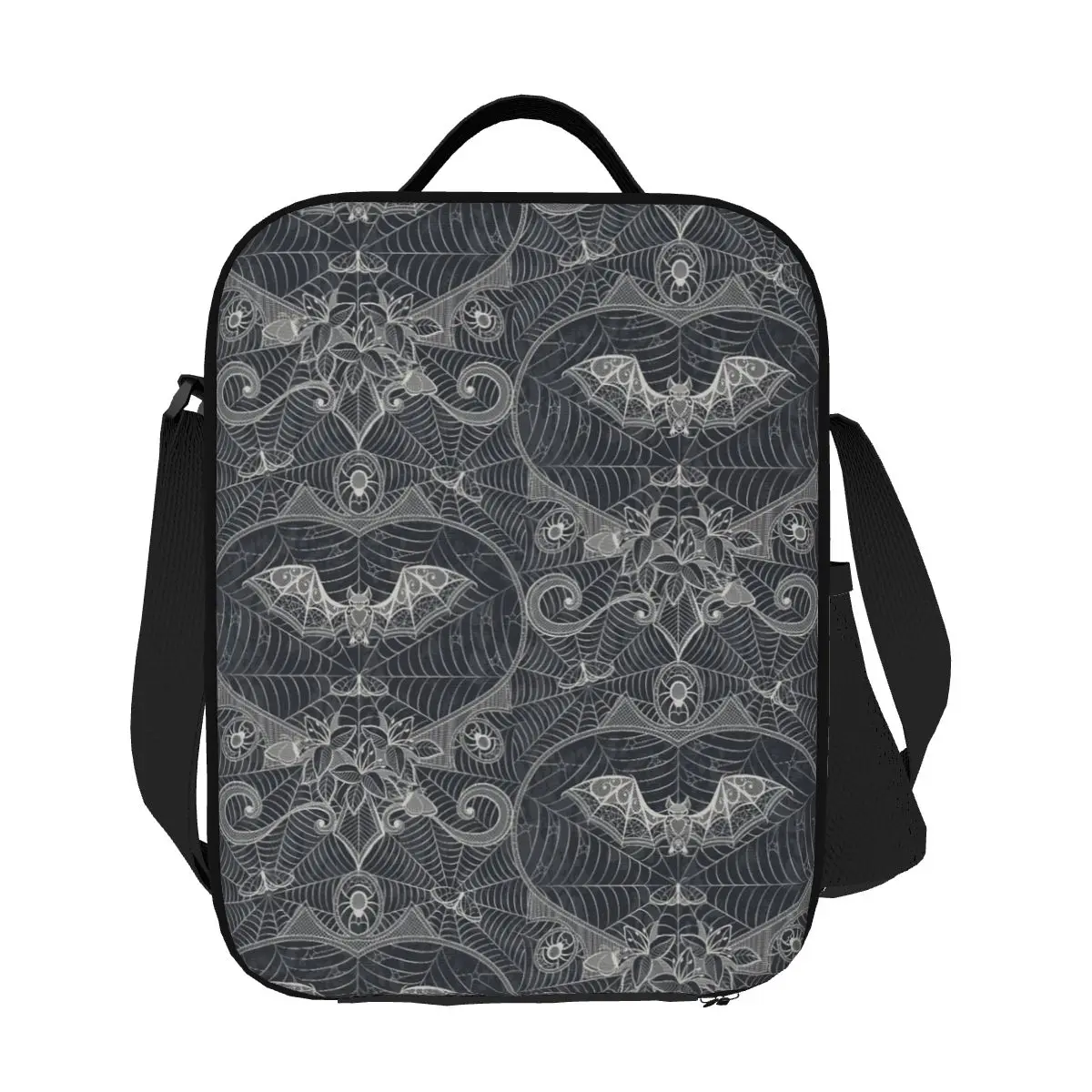 Gothic Spider Web Insulated Lunch Bag for Work School Portable Thermal Cooler Lunch Box Women Children