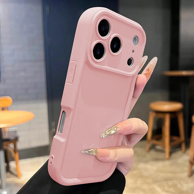 

Thickened Shockproof Case for iPhone 17 16 15 14 13 12 11 Pro Max Candy Color Cover for IPhone 17e 16e 7 8 Plus X XS XR SE2 Air