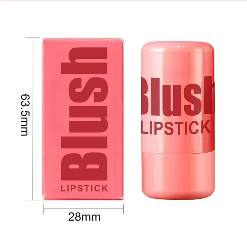 Blush Jelly Lipstick Rouge Cream Shimmer Blusher Stick Monochrome Blush Mud Matte Moisturizing Makeup Lip Tint Cheek Color