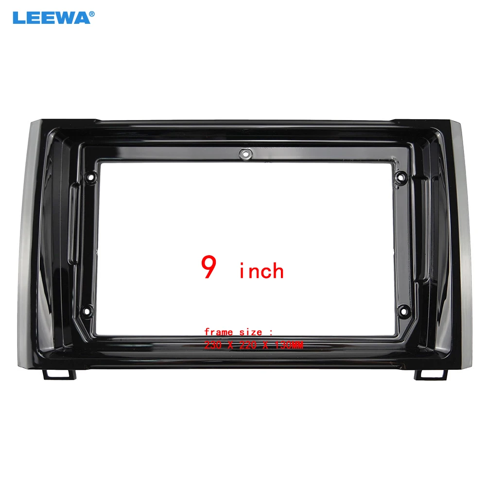 

LEEWA Car Audio 9" Big Screen Head Unit Dash Fascia Panel Frame Kit Adapter For Toyota Tundra 2014 Radio Dash Frame #CA5287