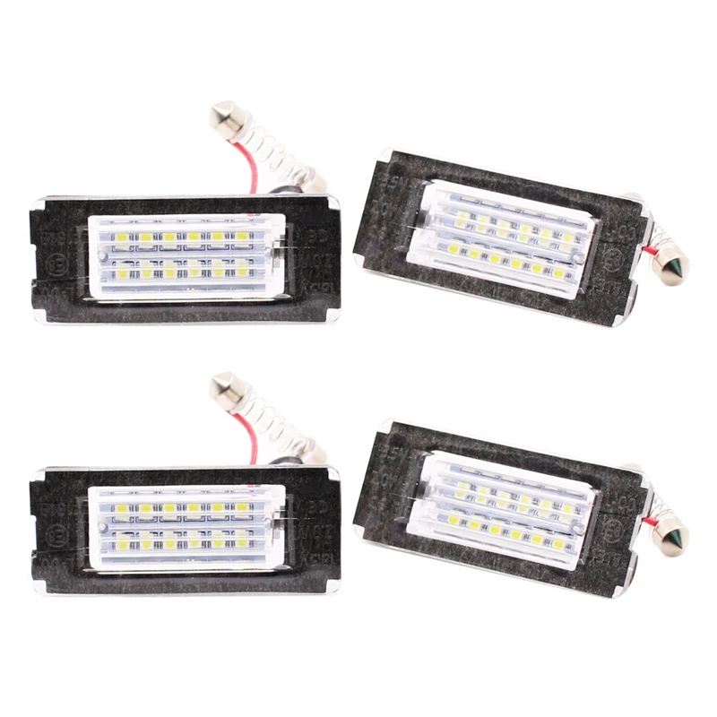 4 قطعة LED رقم لوحة ترخيص ضوء لا خطأ لوحة ترخيص ضوء مصابيح لسيارات BMW Mini كوبر R56 2006 - 2012