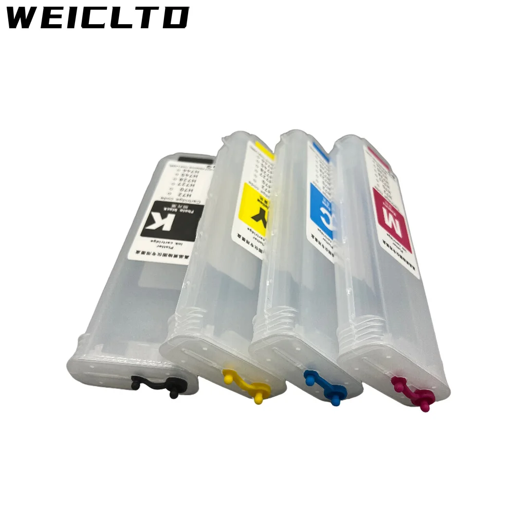 

280 мл 728 728XL многоразовый картридж с чипом для плоттеров HP Designjet HP728 T730 T830 F9J68A F9J67A F9J66A F9J65A принтера