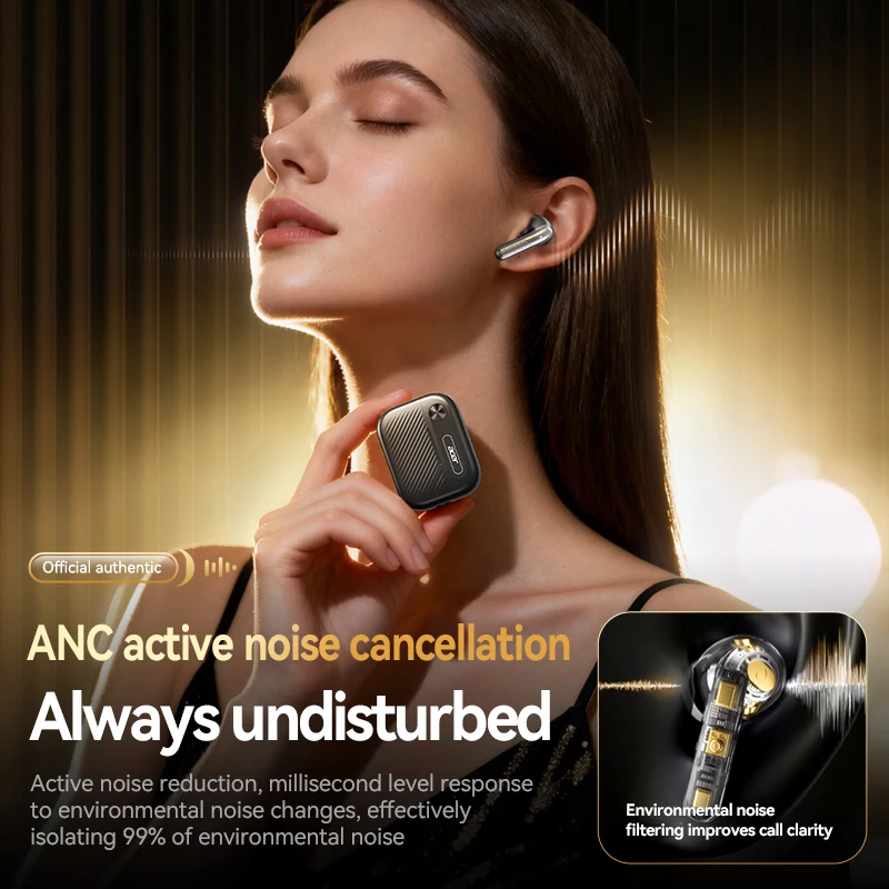 سماعات رأس بلوتوث لاسلكية داخل الأذن من Acer Ohr644 Anc للحد من الضوضاء، تأثير صوت بانورامي مريح يرتدي عمر بطارية طويل مخصص للرياضة والجري متوافق مع الهواتف المحمولة والأجهزة اللوحية #6