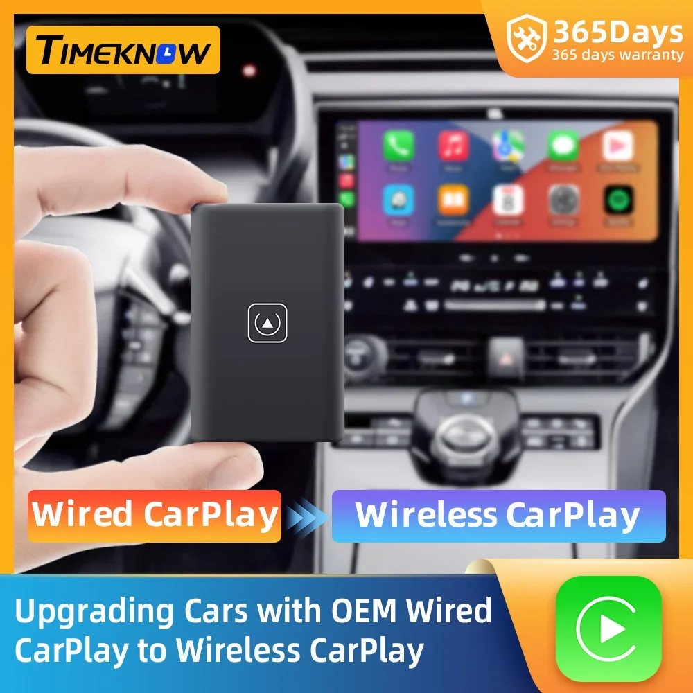 

Wireless Carplay Dongle USB Adapter Car Multimedia Player