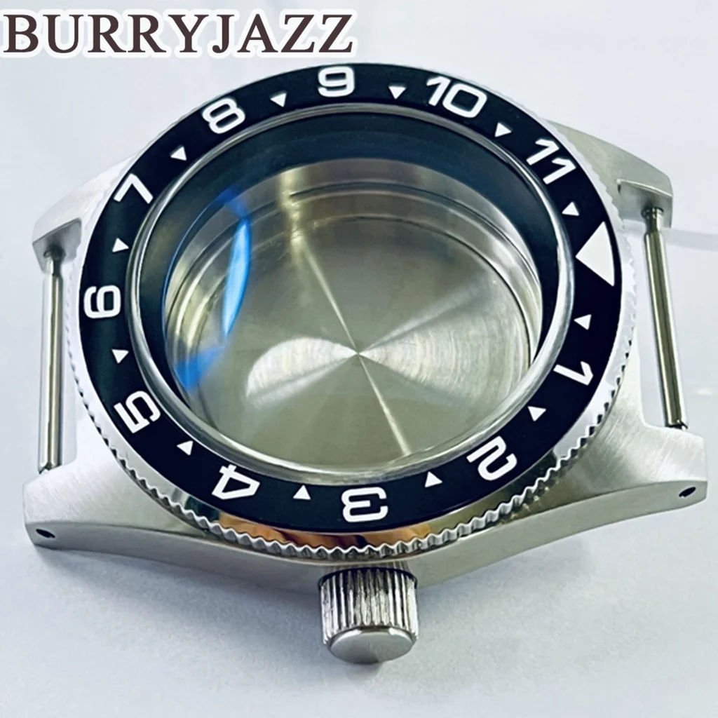 BURRYJAZZ 40mm NH35 NH36 NH34 NH38 NH70 NH72 Watch Case 200m Waterproof Sapphire Glass Solid Stainless Steel With Ceramics Bezel