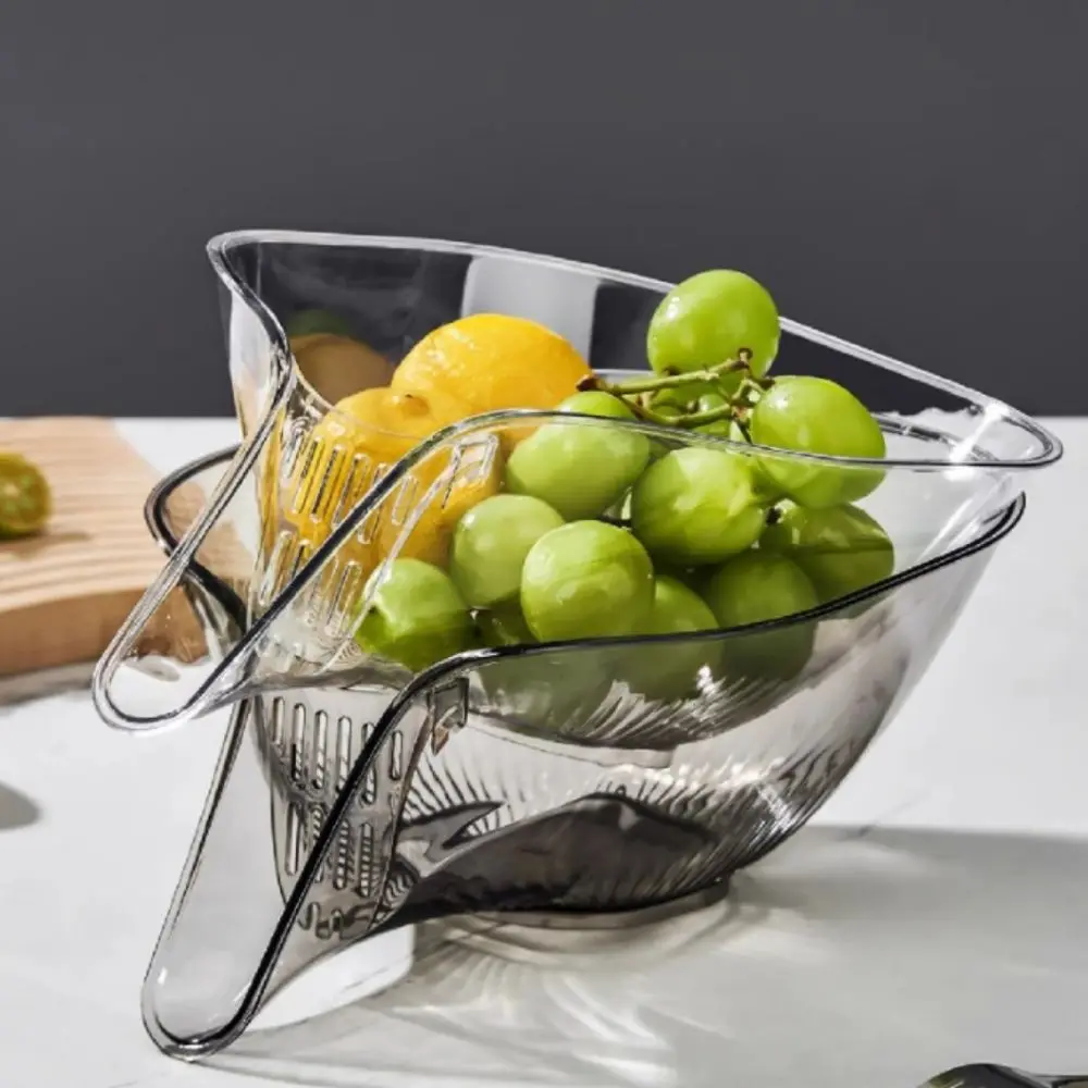 1pcs Multifunctional Draining Basket Rice Washing Sieve Fruit And Vegetable Washing Fruit Tray Kitchen Draining Wash Basin image 5