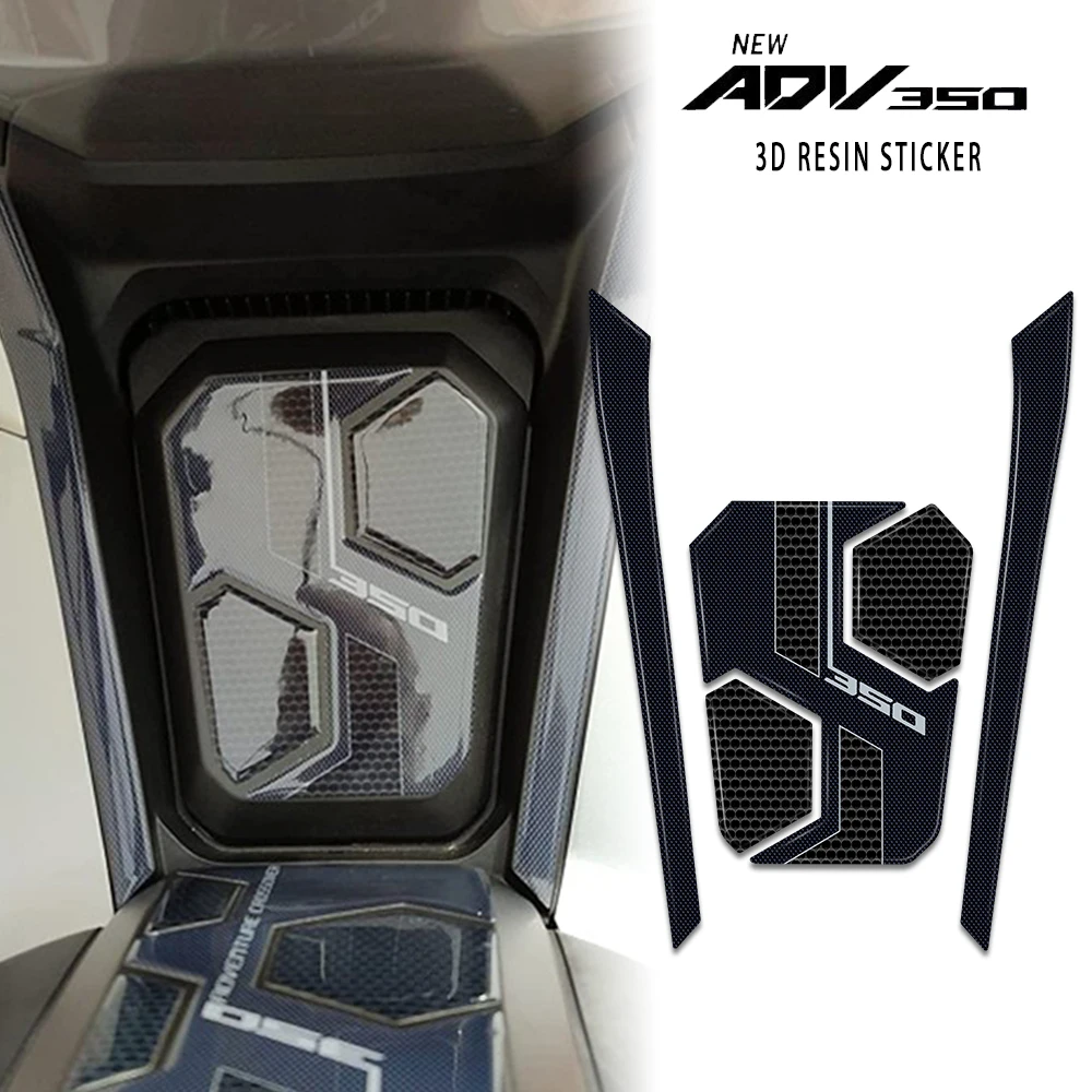 3D Motorcycle Resin Epoxy Sticker Tank Pad Anti Scratch Decal Non-slip TankPad For HONDA ADV350 ADV 350 2022 2023