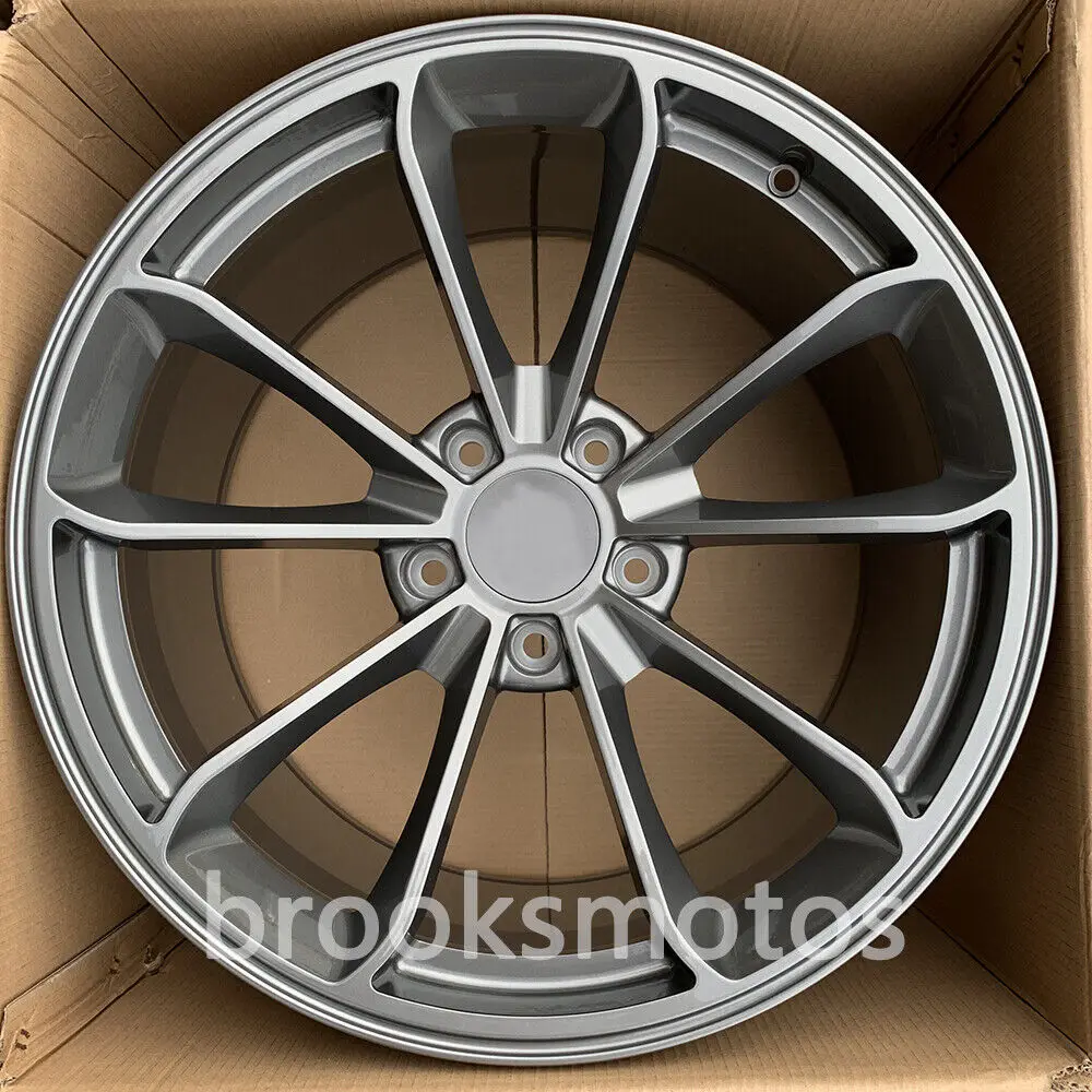 20" GRAY STYLE FORGED WHEELS RIMS FIT 2013+ PORSCHE CAYMAN 981 20X8.5 20X11