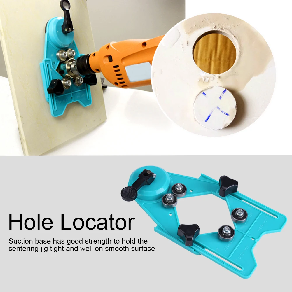 4mm-80mm Adjustable Drill Bit Cceramic/Glass/Marble Hole Saw Guide Sucker Base Locator Ceramic tile drilling locator