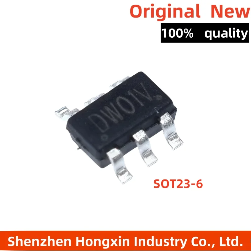 10pcs New DW01 DW01D DW01A SOT23-6 Mobile Power Lithium Battery Protection IC Chip