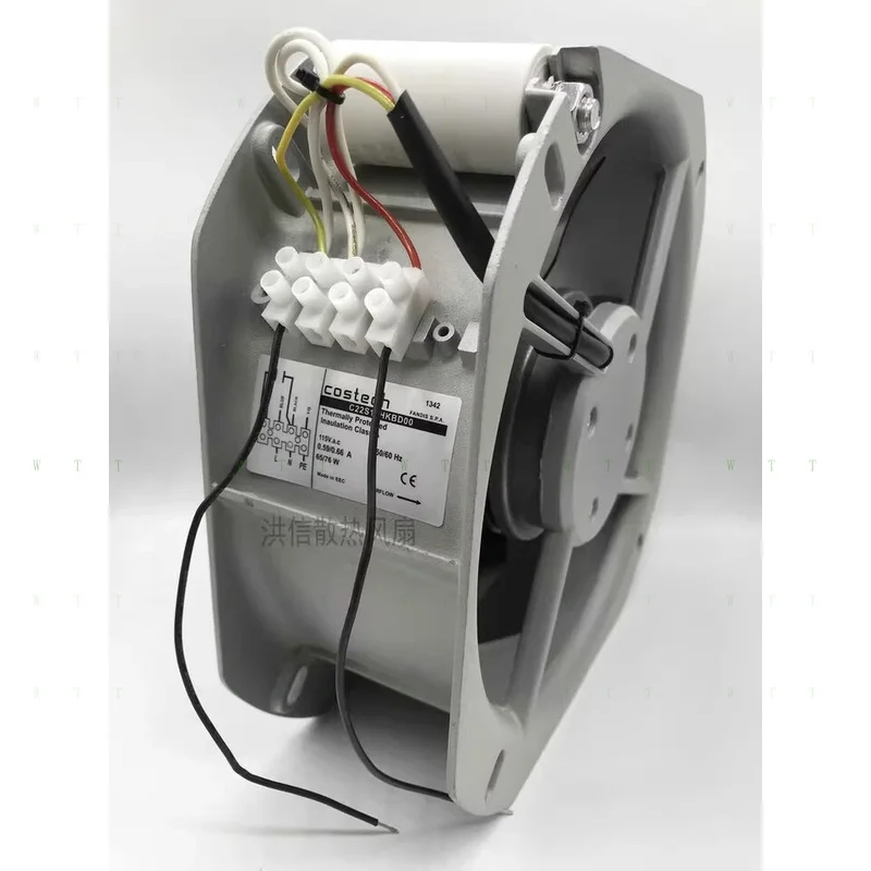 

Вентилятор H 1 Costech C22s23hkbd00 AC 230 В 2258022,5 см 2-проводной цельнометаллический вентилятор