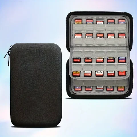For Switch Game Box Compatible With NS2 Switch Or PS Vita Games Or SD Cards, Game Cartridge Holder Hard Shell Travel Storag