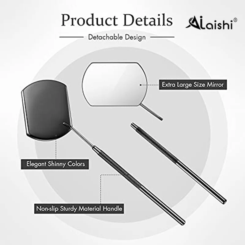 Ailaishi Roestvrijstalen Controlespiegel Voor Wimperverlenging Professionele Make-Up Tandheelkundige Mond Make-Up Gereedschap Wimpers Accessoires