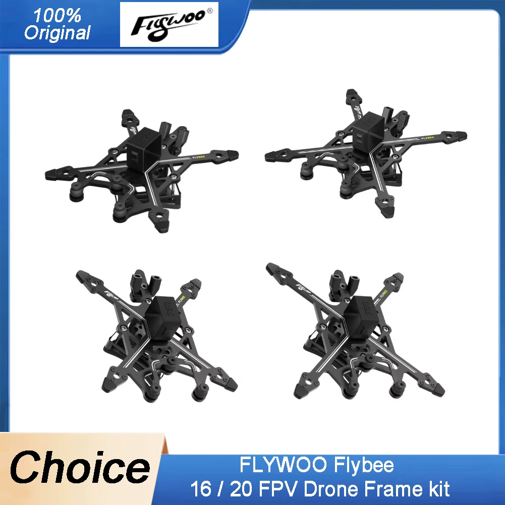 

FLYWOO Flybee 16/20 FPV Drone Frame Kit - Compatible with O3lite/O4/Walksnail/HDzero High Strength Carbon Fiber Lightweight for