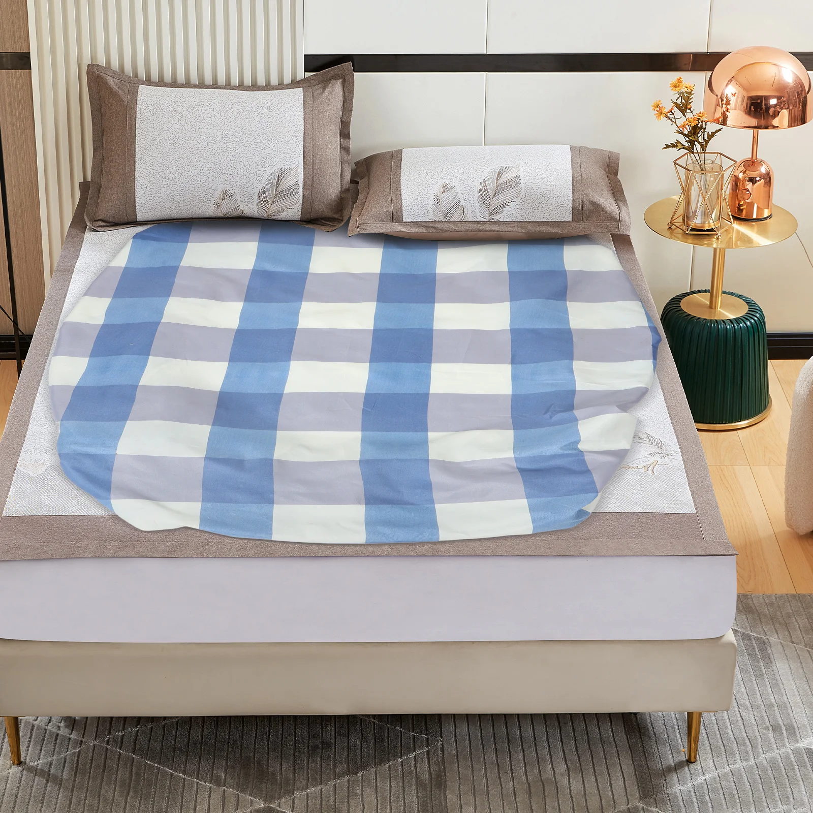 

Polyester Mattress Protector Double Bed Fitted Sheet Soft Elastic Edges Home Hotel Mattress Cover Replacement Twin Fitted Sheets