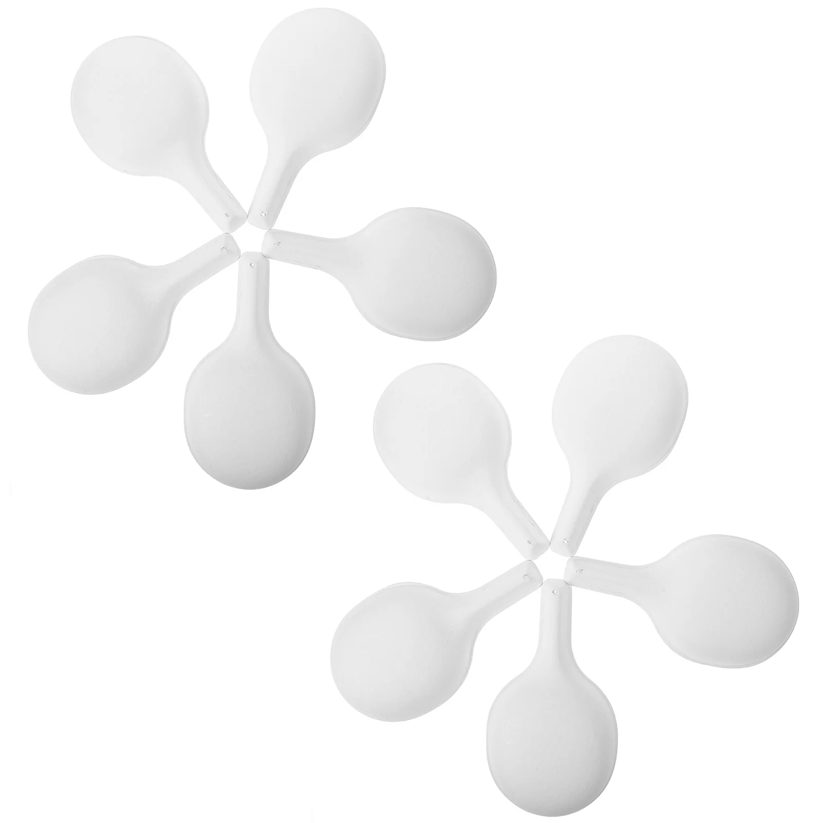 

10pcs Blank Paper Spoon Diy Craft Kits For Painting Decorative Projects Kids Handmade Activities Party Props