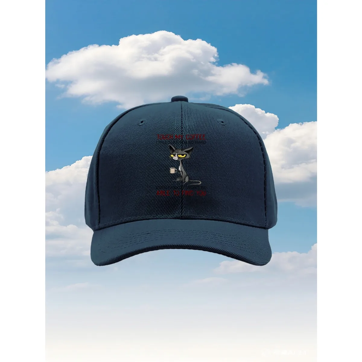 قبعة سائق الشاحنة ذات الطراز الجديد TOUCH MY COFFEE2025 مع تصميم مطبوع ممتع وقابل للتعديل، مثالية للأنشطة الخارجية والسفر أ