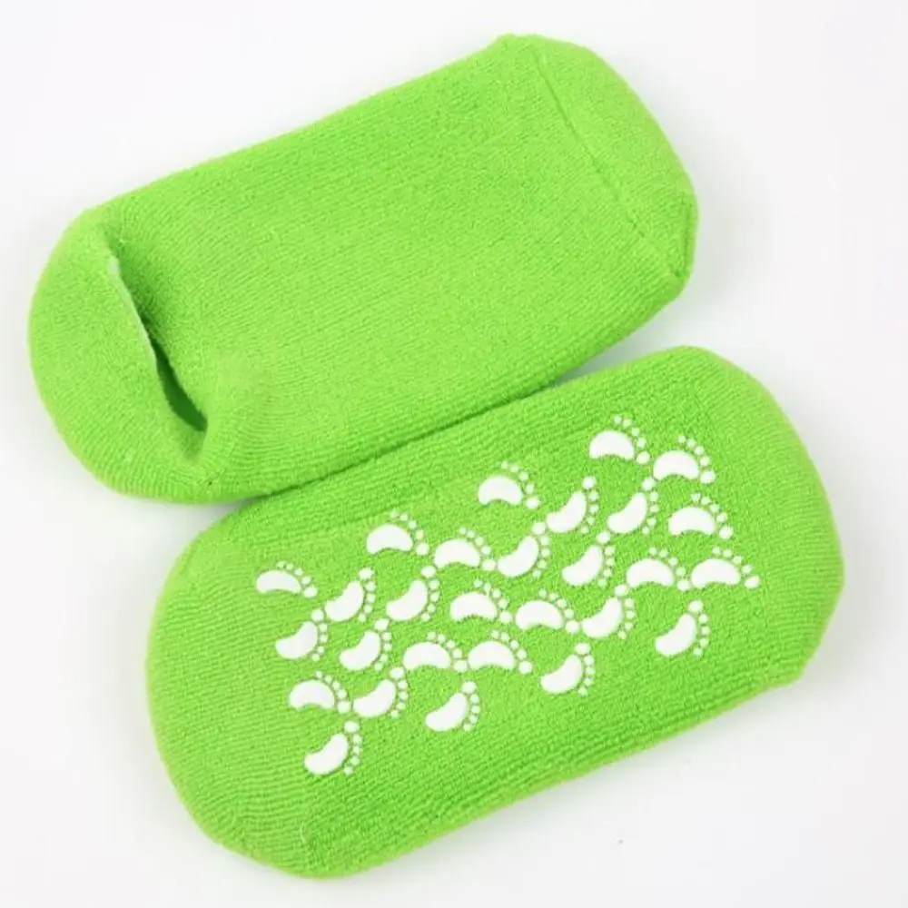 1 paar (2 stücke) wiederverwendbare Silikon Haut Schutz Reparatur Fußpflege Spa Feuchtigkeitsspendende Gel Socken Weiche Haut Socke Pediküre Harte Ferse