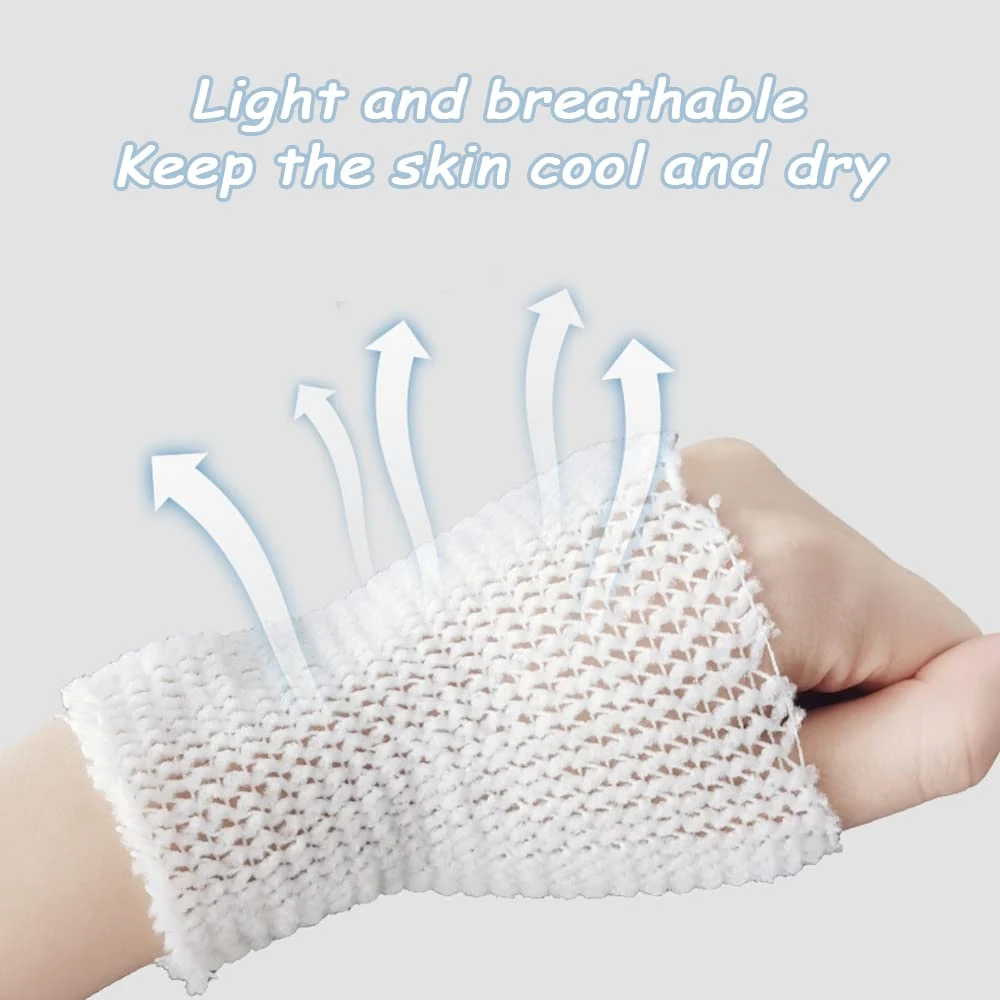 1Roll Elastic Net Wound Dressing Net Tubular Bandage Mesh Tubing Tubular Gauze Fix Breathable Bandage Retainer for Wrist  Elbow