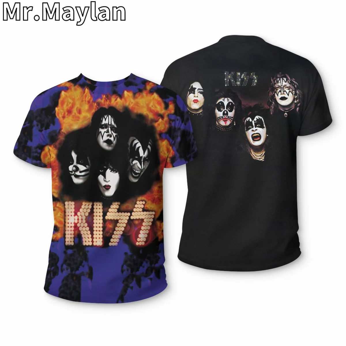 Rock Kiss Band Tshir 3D Printed t shirt for Men/women New Design Streetwear Tee shirts Homme Oversized t shirt 5XL 6XL Tops F88