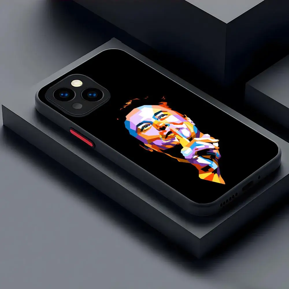 Elon Musk Phone Case Matte Transparent For 16 15 IPhone 12 11 13 Pro Max X XR XS 8 SE Mini Plus Back Cover
