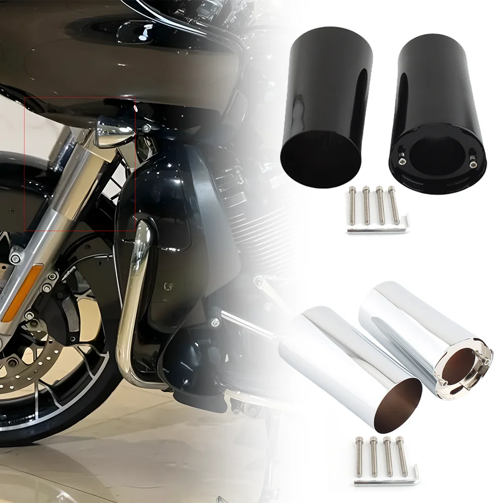 

Motorcycle Front Fork Boot Slider Covers For Harley Touring Models & Tri Glide Electra Street 2014 2015 2016 2017 2018 2019 2020