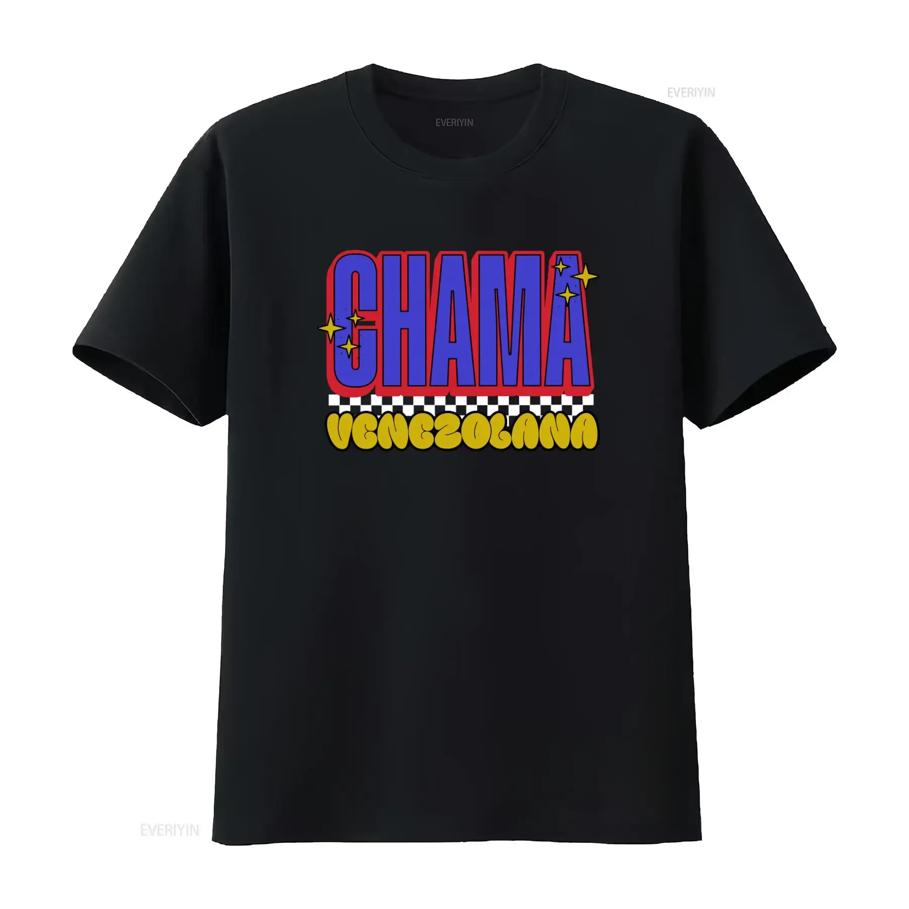 Camiseta Chama Venezolana para Niñas, Diseño Adorable con Elementos Venezolanos de Caracas y Maracaibo, Estilo Vintage Lavado, Cómoda