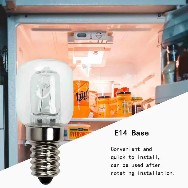 Luz de horno resistente a altas temperaturas, 220v, 25W, 500 grados, Bombilla de horno microondas, lámpara de sal E14, Boca de tornillo pequeña