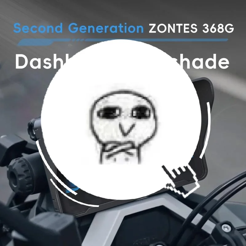 ل ZONTES ZT 368G 368-G 368 G G368 2024 2025 دراجة نارية لوحة القيادة الشمس قناع غطاء أداة شاشة ظلة الحرس حماية
