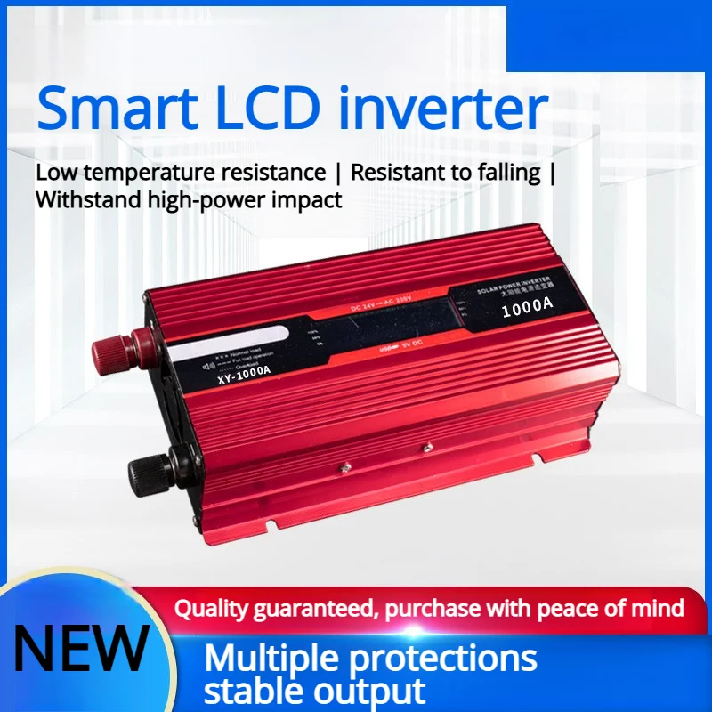 

НОВЫЙ ЖК-дисплей, мощный инвертор, автомобильный инвертор постоянного тока 12 В/24 В в переменный ток 110 В, USB-конвертер для зарядки, универсальная вилка