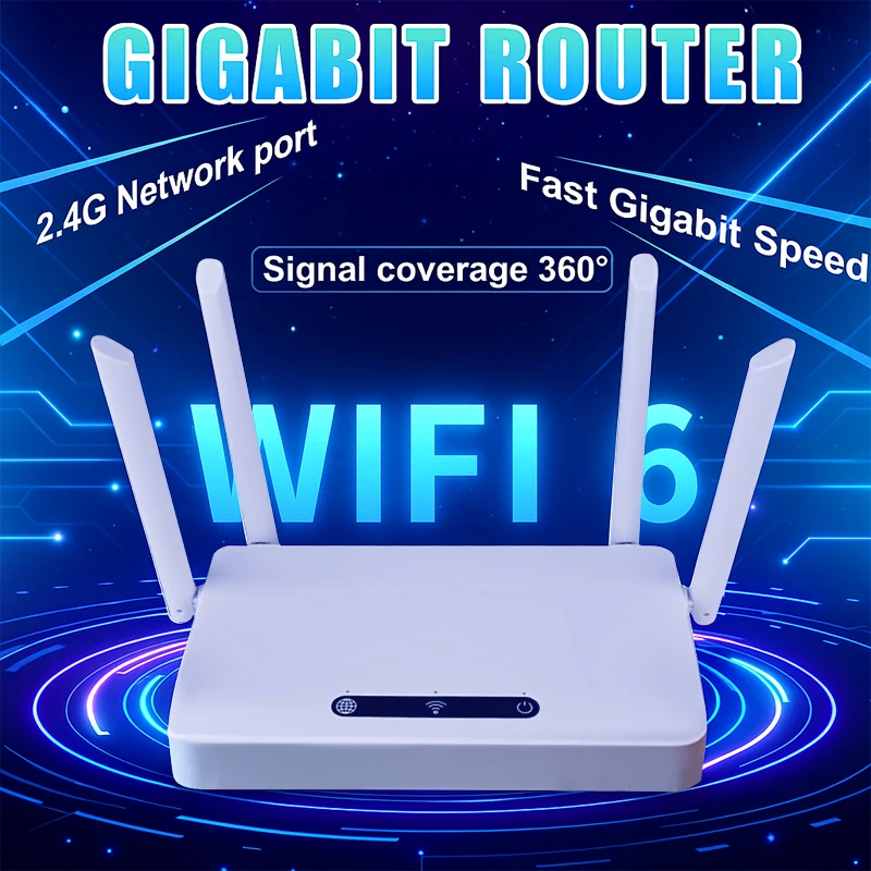 4 هوائيات قوية جيجابت راوتر نطاق واحد المنزل واي فاي الألياف النطاق العريض شبكة لاسلكية جيجابت ميناء راوتر للمنزل مكتب #1