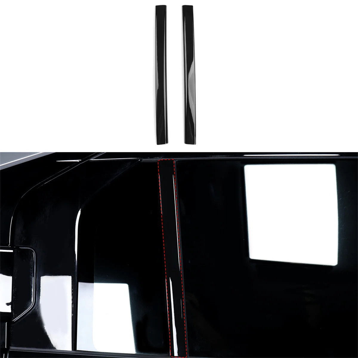 For Kia EV3 2024 2025 2026 Black C Pillar Post Trim Cover Exterior Window Decor Accessories
