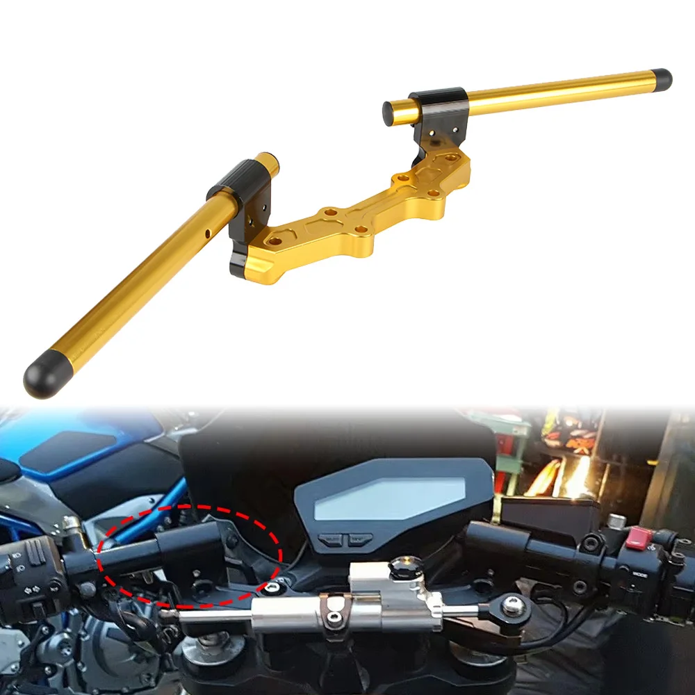 For Yamaha MT07 FZ07 MT/FZ 07 2013-2020 Motorcycle Adjustable Clip-On Handlebar Aluminum Lower Handle Bar Handlebars Accessories
