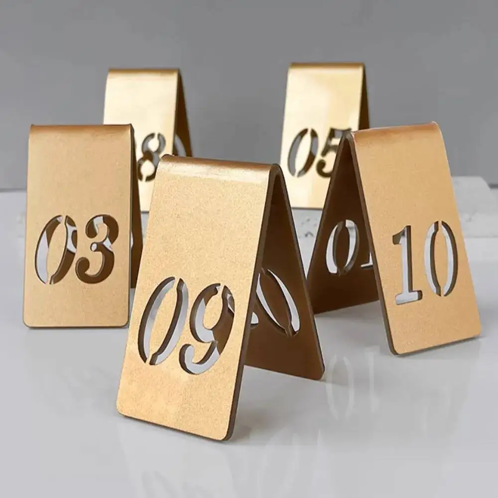

10 шт., акриловая настольная вывеска, подставка для карточек, двухсторонняя вывеска с номером стола ресторана, вывеска для вызова, знак ожидания, знак заказа