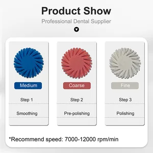Dental Composite Harz -Scheibeumfrage, Gummi -Politur, Flexbürstenspirale, Zahnmedizininstrument, 14 mm Rad, 3 Farben, 6pcs pro Schachtel 10 Hauptharzpolierdisco - №3
