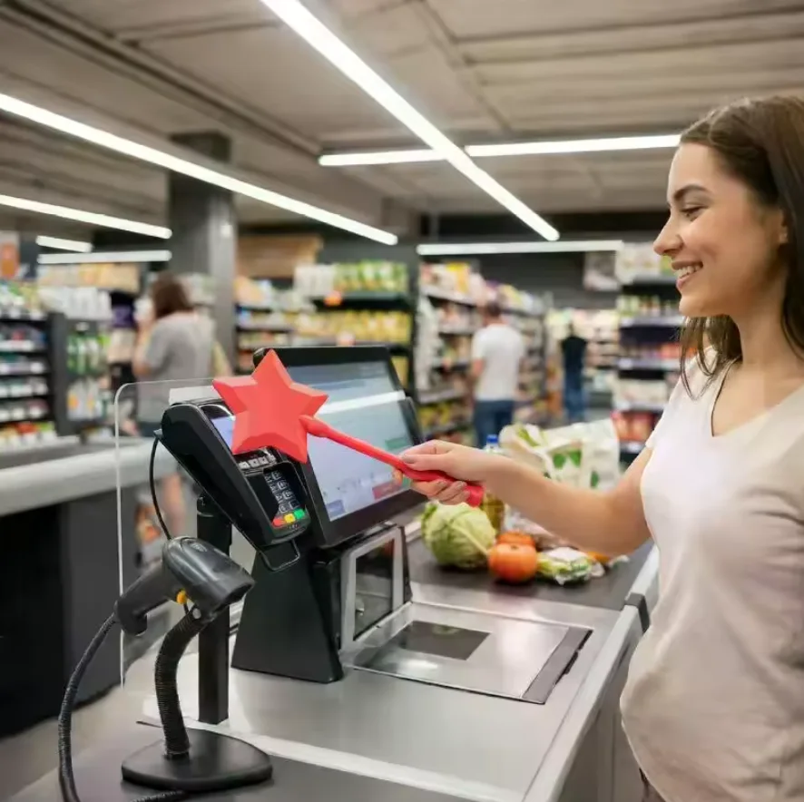 Kartenhalter „Star Wand“ 3D-gedruckter Tap-to-Pay-Stab Kontaktloser Kreditkartenhalter Lustiger magischer Zahlungsstab Geschenk für Kinder und Jugendliche – Detail 5