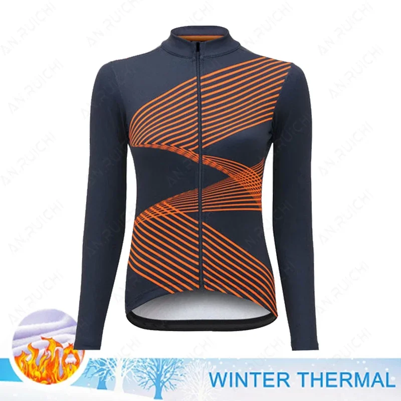 2023 Winter Jacket Thermal Fleece Women\'s Cycling Jersey Clothing Mountain Outdoor Triathlon Wear Bicycle Clothes Ropa Ciclismo