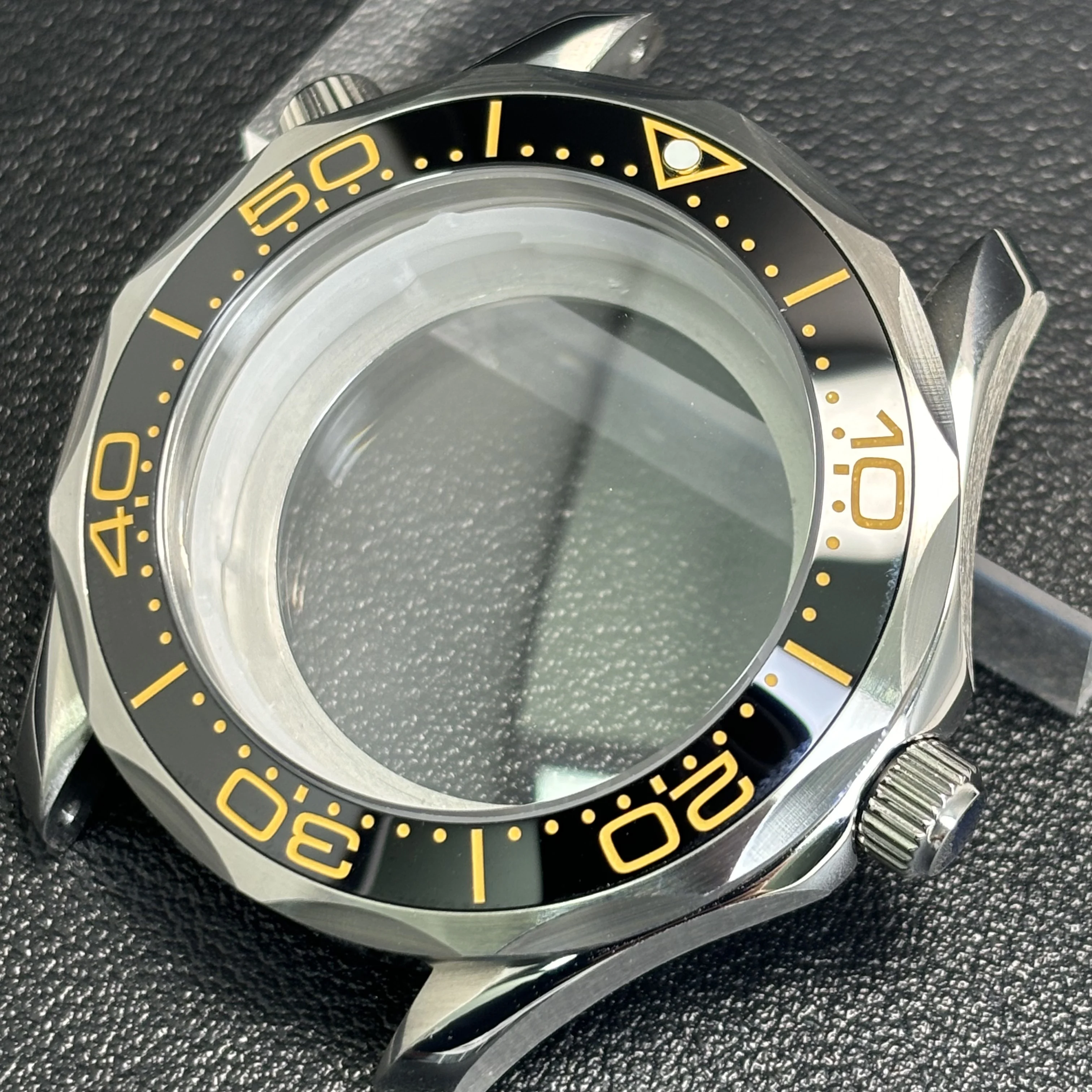 42mm Case Seamaster 300 High Quality NH35 Case Bezel for NH35 Automatic Movement Waterproof Watch Case Fit NH35 NH36 image 3