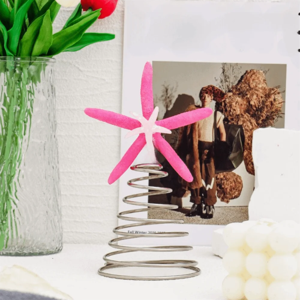 

Iron Festive Starfish Decor Handmad Collectible Star Treetop Decorations Display Crafts Starfish Treetop Ornament
