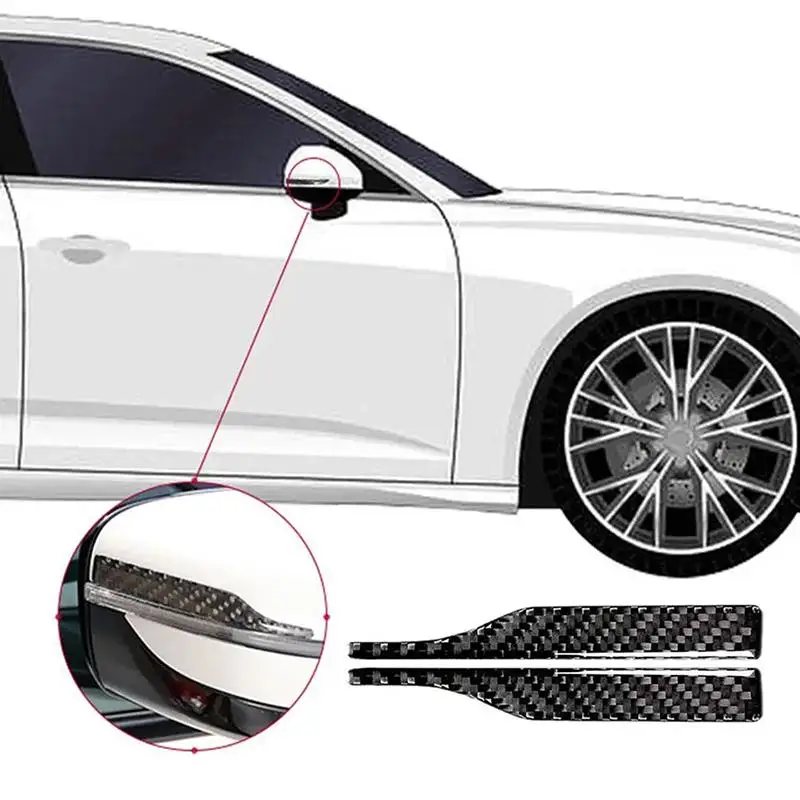

Набор из 2-х защитных полосок для автомобильных зеркал заднего вида, универсальные наклейки для предотвращения царапин и столкновений