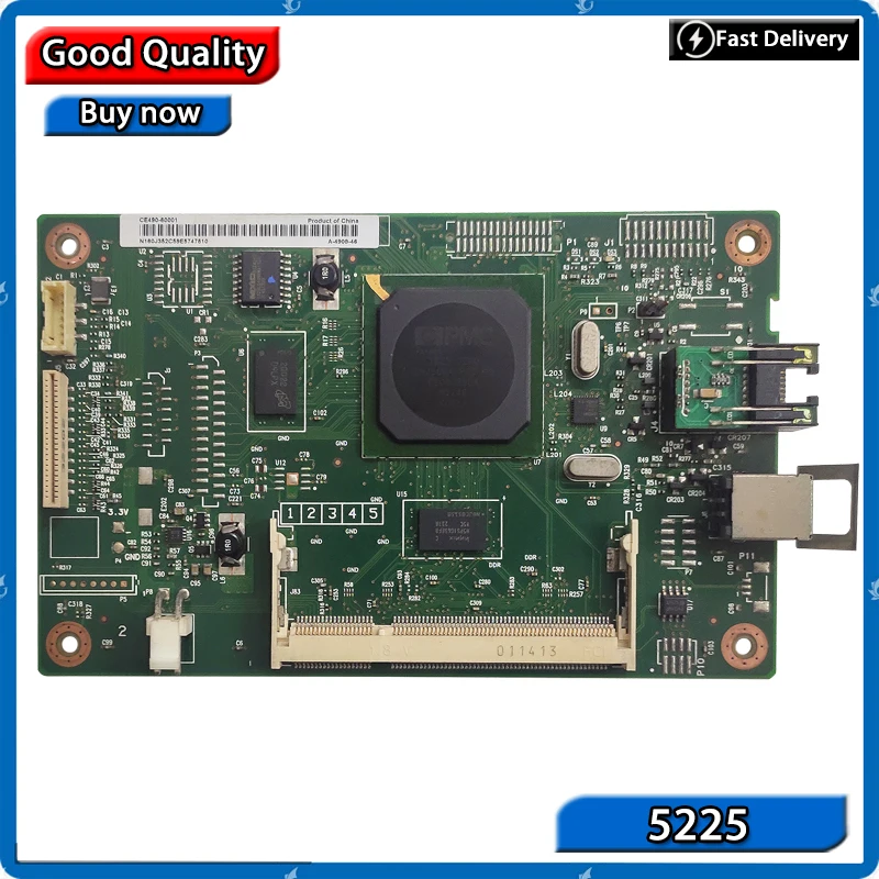 Original Test For HP5225 CP5225dn CP5225 Formatter Board CE490-60001 CE490-67901 Mainboard motherboard  printer parts on sale