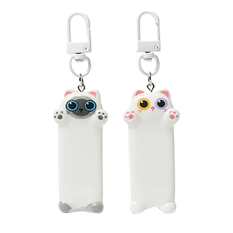 Cartoon Cute Cat Keychain Kawaii Animal Keyring Sweet Resin Key Holder Lovely School Bag Purse Pendant Couple Gifts