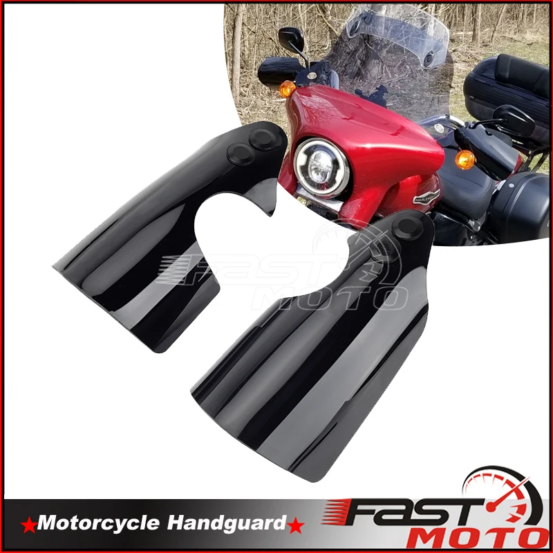 Cafe Racer Motorcycle Hand Guard Cold Wind Deflector Shield For Harley Softail 18-2023 Sport Glide FLSB Breakout FXBR FXBRS FLFB