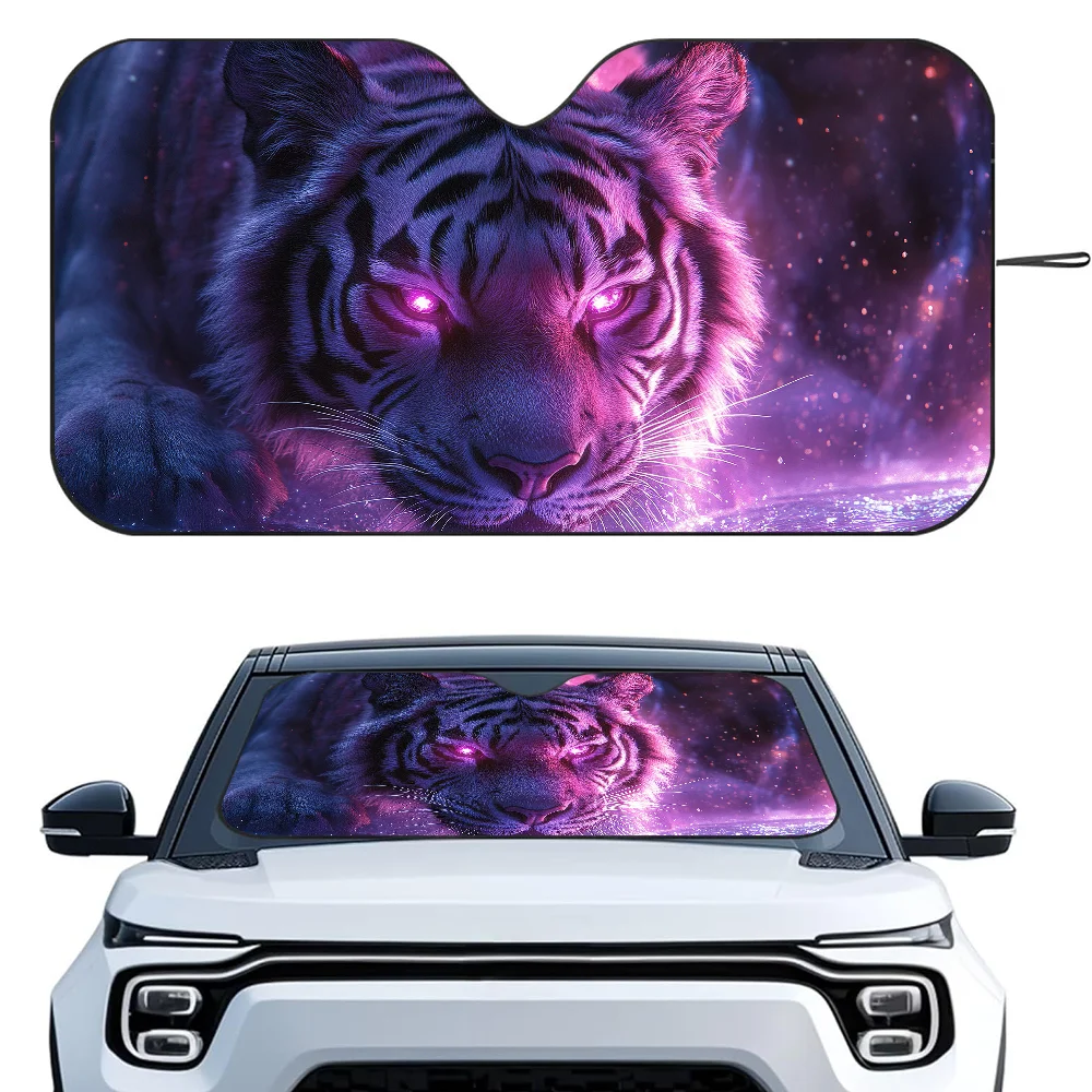 

Cool Tiger Car SunSha Heat-insulating Aluminum Film Windshield Sunshas UV Rays Blocks Car Sun Visor Protector