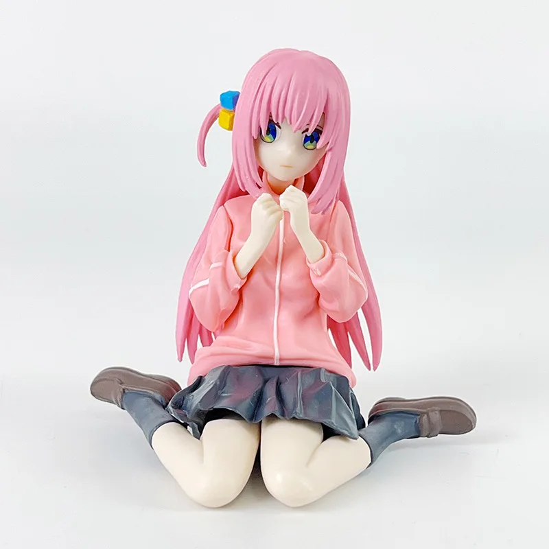 8cm Bocchi the Rock Hitori Gotoh Anime Figure Kawaii Sitting Melancholy Girl Action Figures PVC Adult Collection Model Doll Toys